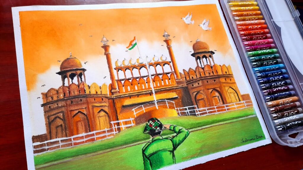 unique Republic Day poster Drawing ideas for beginner