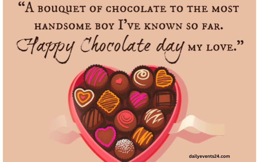 Happy Chocolate Day My Love shayari 2024