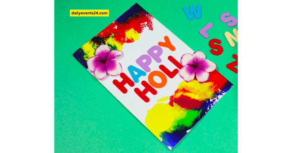 Easy Handmade Greeting Cards For Holi